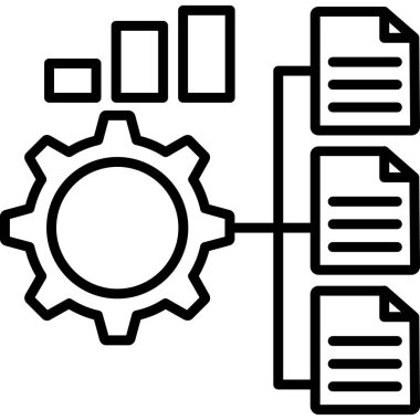 veritabanı sunucu veritabanı simgesi ana hat biçiminde