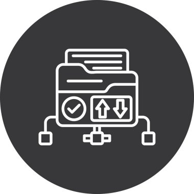 Kontrol listesi. Web simgesi basit illüstrasyon