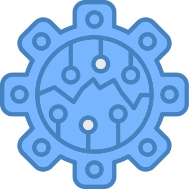 Teçhizat Web simgesi basit illüstrasyon