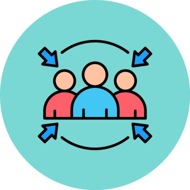 İnsan simgesinin vektör illüstrasyonu