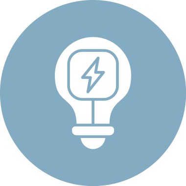 ampul simgesi, vektör illüstrasyonu