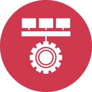 dişli vektör simgesi modern basit illüstrasyon