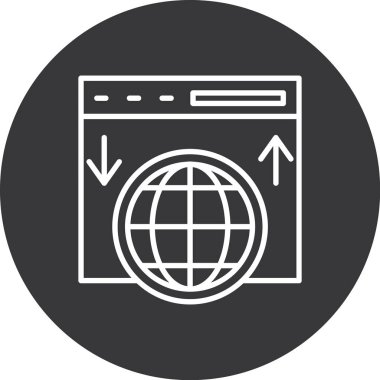 Moda biçimi izole edilmiş arkaplanda tarayıcı simgesi