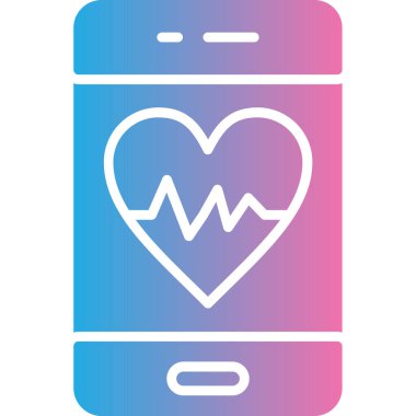 Cep telefonu. Web simgesi basit illüstrasyon