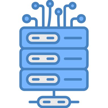 ağ bağlantısı sunucu simgesi - taslak biçimi