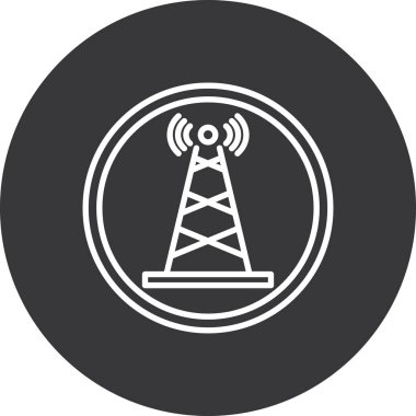 anten simgesi vektör illüstrasyonu