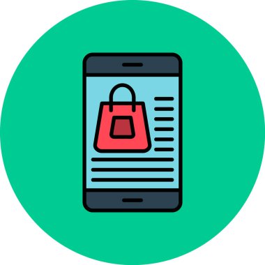 Alışveriş sepeti. Basit resimleme