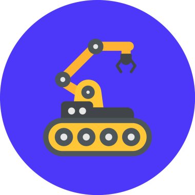 robot ikon vektör illüstrasyonu