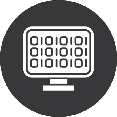 Moda biçimi izole edilmiş bilgisayar sunucu simgesi