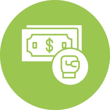 Dolar simgesi vektör illüstrasyonu