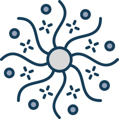 Bakteri. Web simgesi basit tasarım