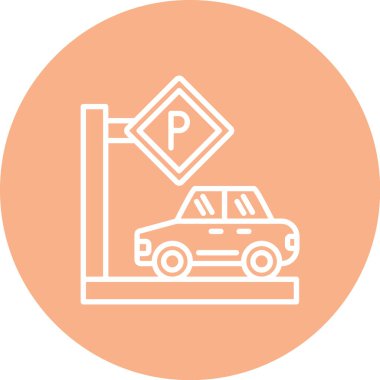 araba simgesi, vektör illüstrasyonu