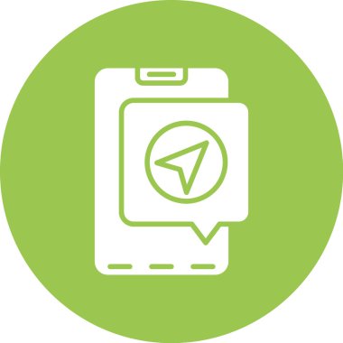 Akıllı telefon. Web simgesi basit illüstrasyon