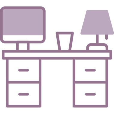 masa simgesi vektör illüstrasyonu