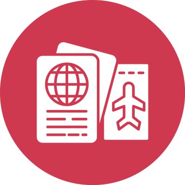 seyahat simgesi vektör çizimi