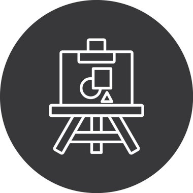 Bir resim simgesinin vektör illüstrasyonu