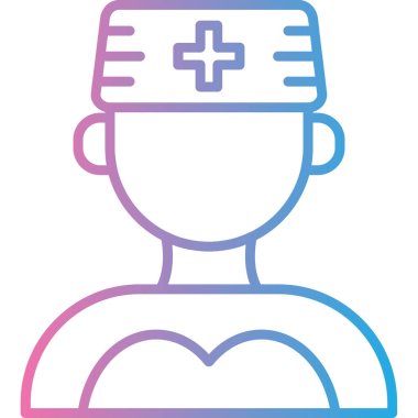 hemşire web simgesi basit tasarım