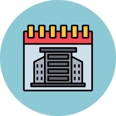 Yapı simgesinin vektör illüstrasyonu