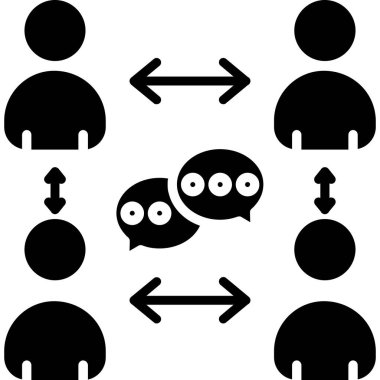 İnsan simgesinin vektör illüstrasyonu