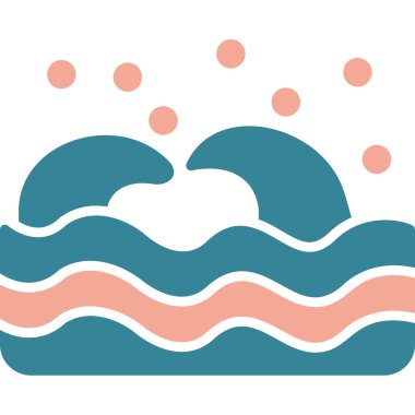 Su. Web simgesi basit illüstrasyon