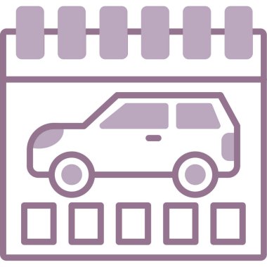 araba web simgesi basit illüstrasyon