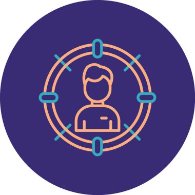 İnsan simgesinin vektör illüstrasyonu