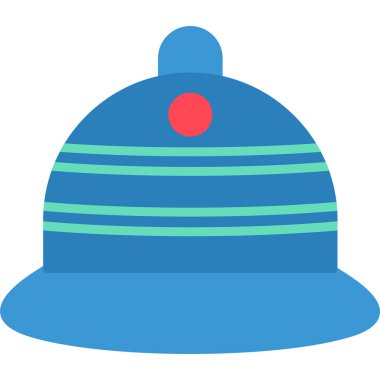 Bir kış şapkasının vektör illüstrasyonu