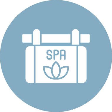 spa merkezi simge vektör illüstrasyonu