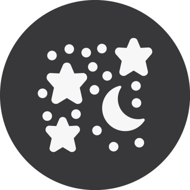 Ay. Web simgesi basit tasarım