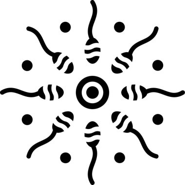 Kar tanesi. Web simgesi basit illüstrasyon