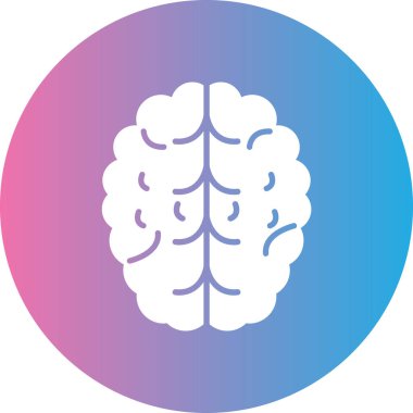Beyin. Web simgesi basit tasarım