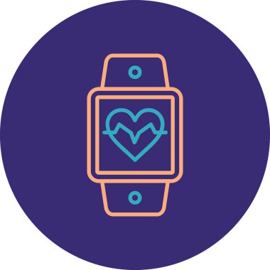 Modern b 'nin vektör illüstrasyonu ikon kalpten yoksun