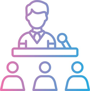 Bir insan simgesinin vektör illüstrasyonu