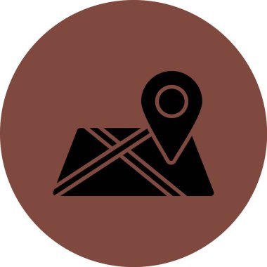 Harita işaretleyici vektör illüstrasyonuName