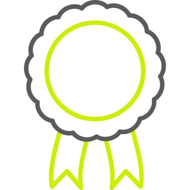 Madalya simgesi, vektör illüstrasyonu