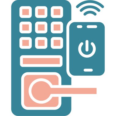 Cep telefonu. Web simgesi basit illüstrasyon