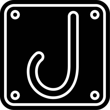 Bir kanca simgesinin gösterimi