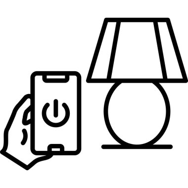 akıllı ev simgesi, basit biçim