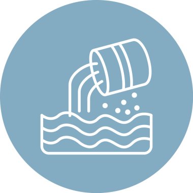 Bir varil simgesinin vektör illüstrasyonu