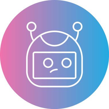 Robot simgesinin vektör illüstrasyonu