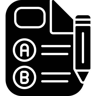 Belge simgesinin vektör illüstrasyonu