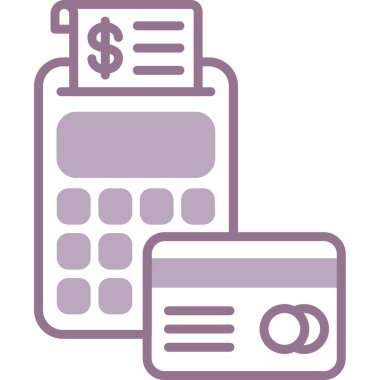 Hesap makinesi. Web simgesi basit illüstrasyon