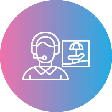 Müşteri servisi. Basit resimleme