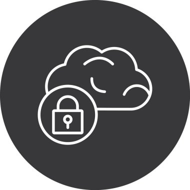 vektör bulut depolama çizimi