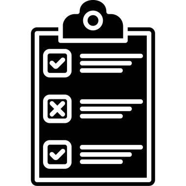 Simge vektör illüstrasyonunu listele