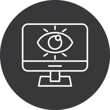 Göz simgesi vektör illüstrasyonu