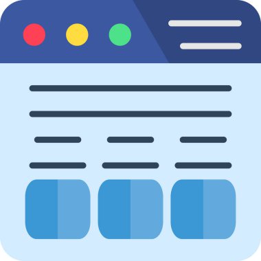 Tarayıcı web simgesi düz biçimli