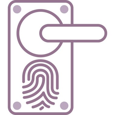 Bir kilit simgesinin vektör illüstrasyonu