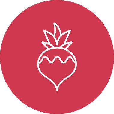 eşsiz ananas vektör simgesi