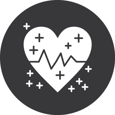 Kalp simgesinin vektör illüstrasyonu